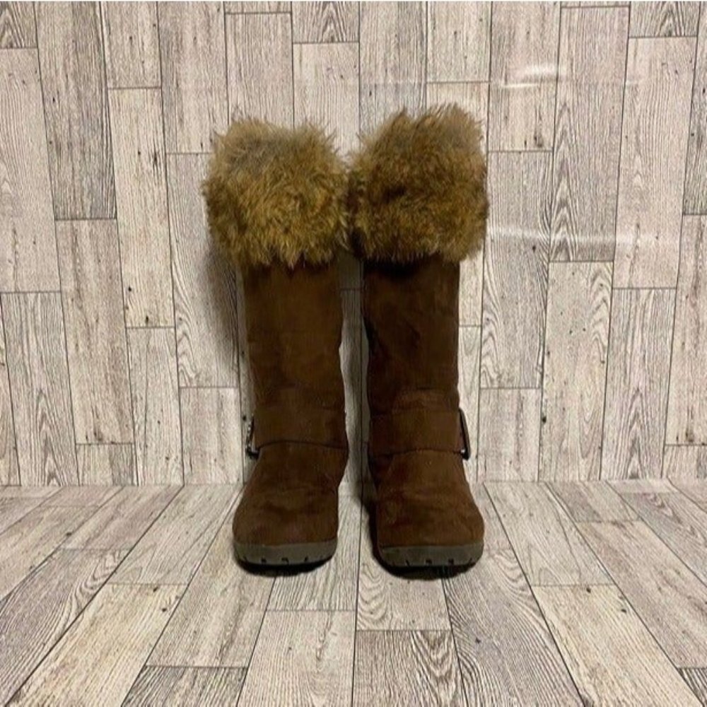 Toddler Faux Fur Top Brown Boots Size Toddler 13